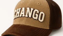 Beige Corduroy _CHANGO_ Snapback Cap